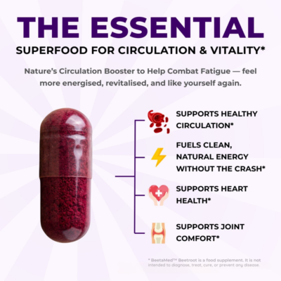 BeetaMed™ daily organic beetroot capsules