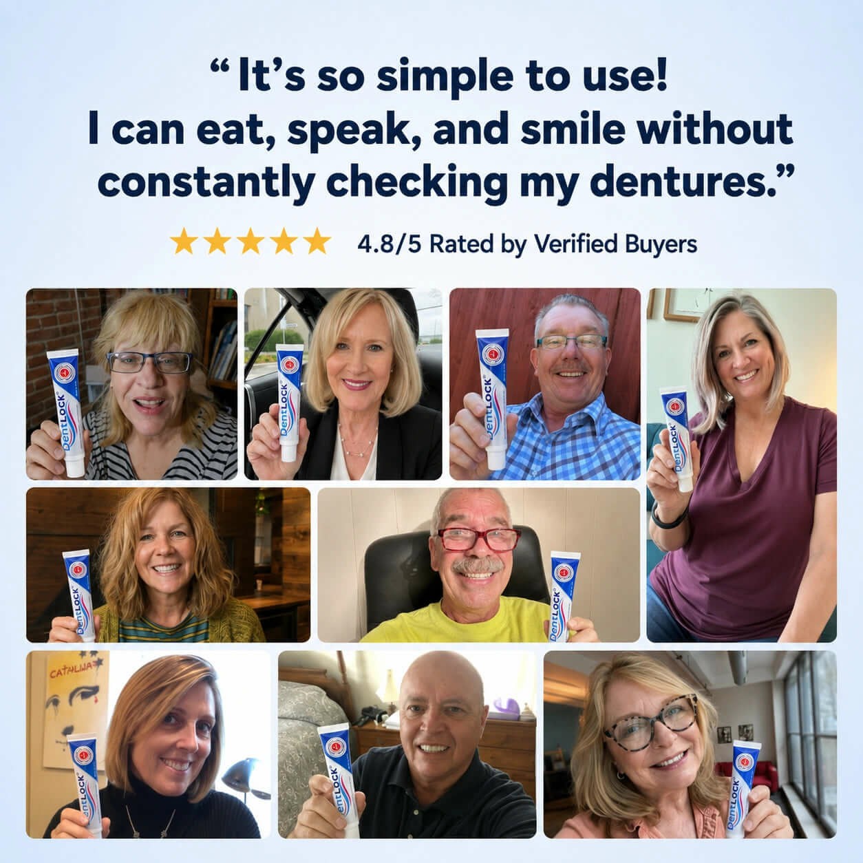 DentLock® PVA-based denture adhesive