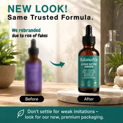 BalanceVie Liver Detox Drops with dandelion and artichoke