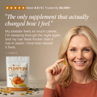 Lunovyn™ 1000 mg pumpkin seed oil softgels