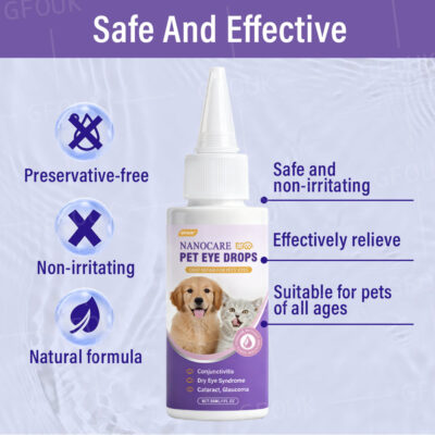 GFOUK® pet eye drops with spirulina and NAC