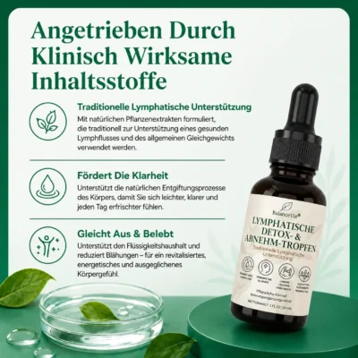 BalanceVie® Lymph-Unterstützung Tropfen mit sechs Pflanzenextrakten