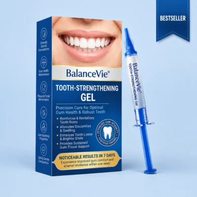 BalanceVie® tooth gel with tapered blue applicator tip