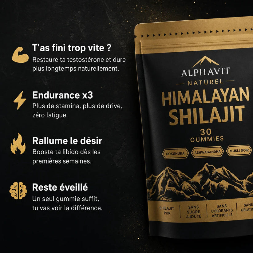 AlphaVit Gummies naturels au shilajit