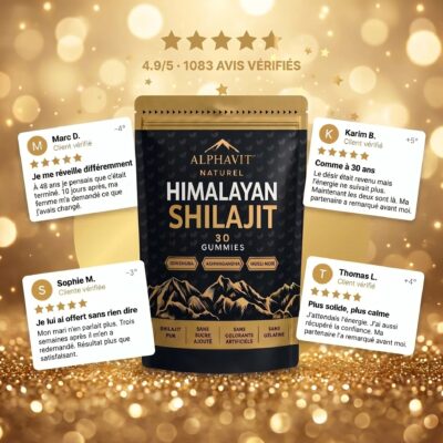 AlphaVit complément au shilajit avec gokshura et musli noir